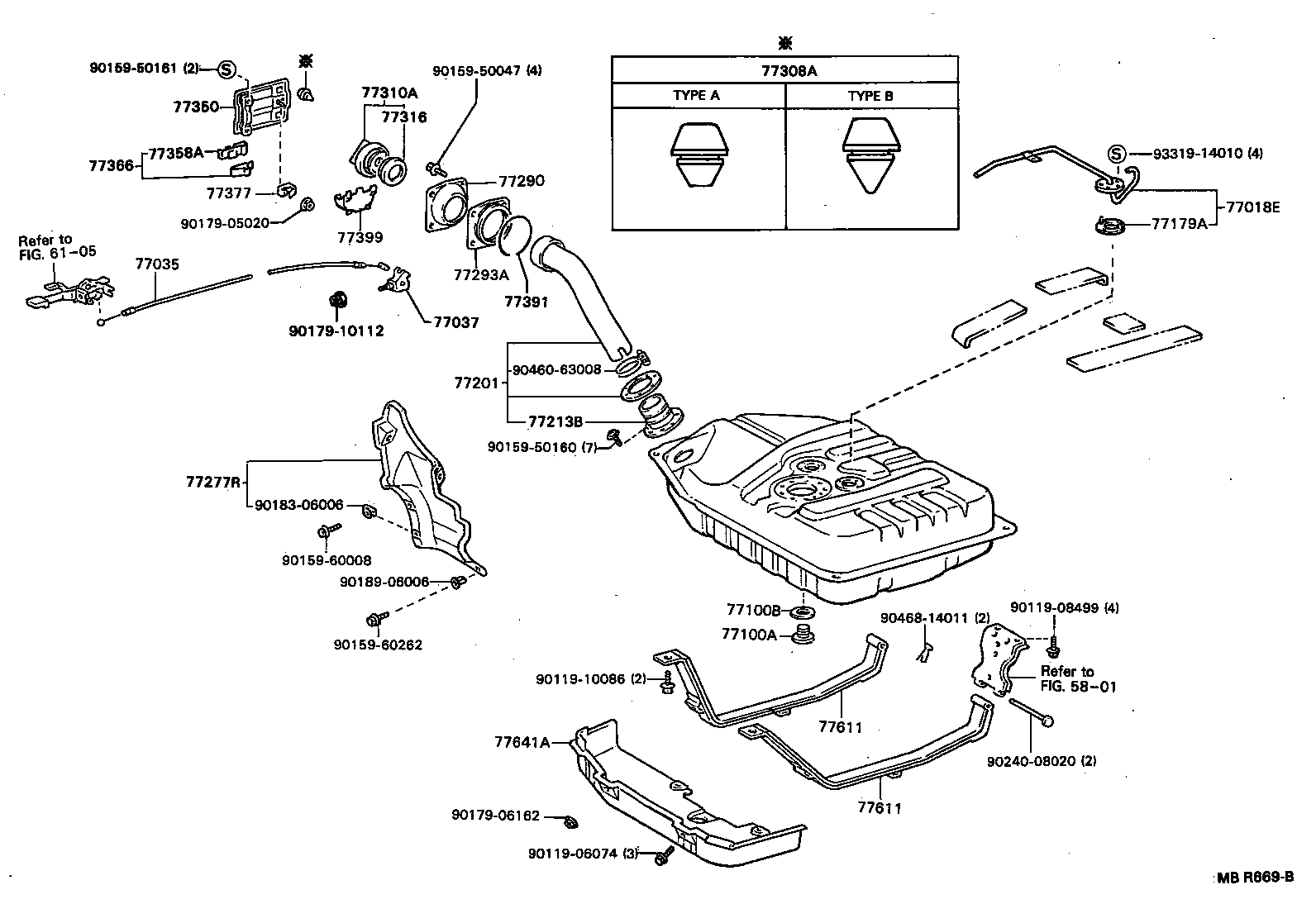 77018-22030 TUBE SUB-ASSY, FUEL TANK EVAPORATION VENT product image