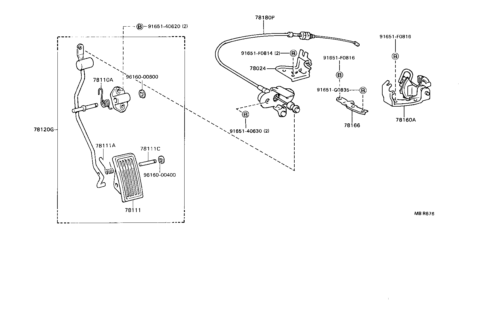 78120-22201 ROD ASSY, ACCELERATOR PEDAL product image
