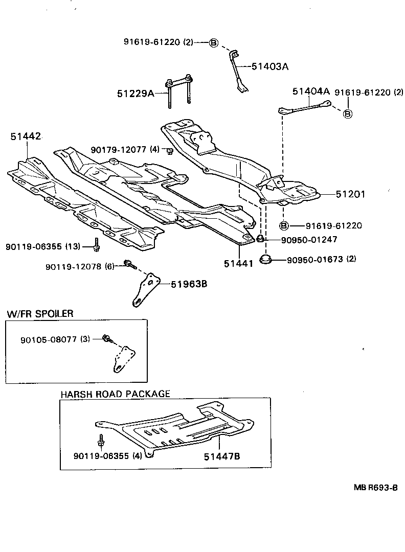 51201-22371 CROSSMEMBER SUB-ASSY, FRONT SUSPENSION product image