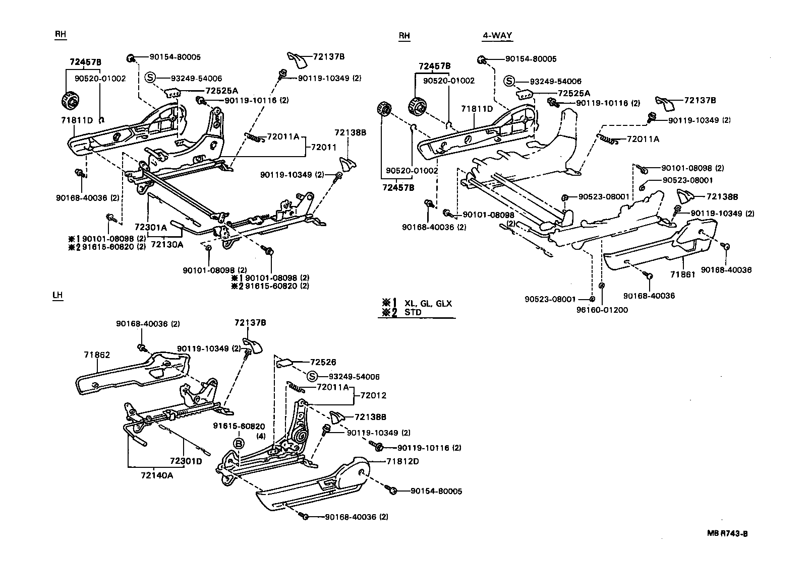 71640-23030 SPRING ASSY, FRONT SEAT BACK, LH(FOR SEPARATE TYPE) product image