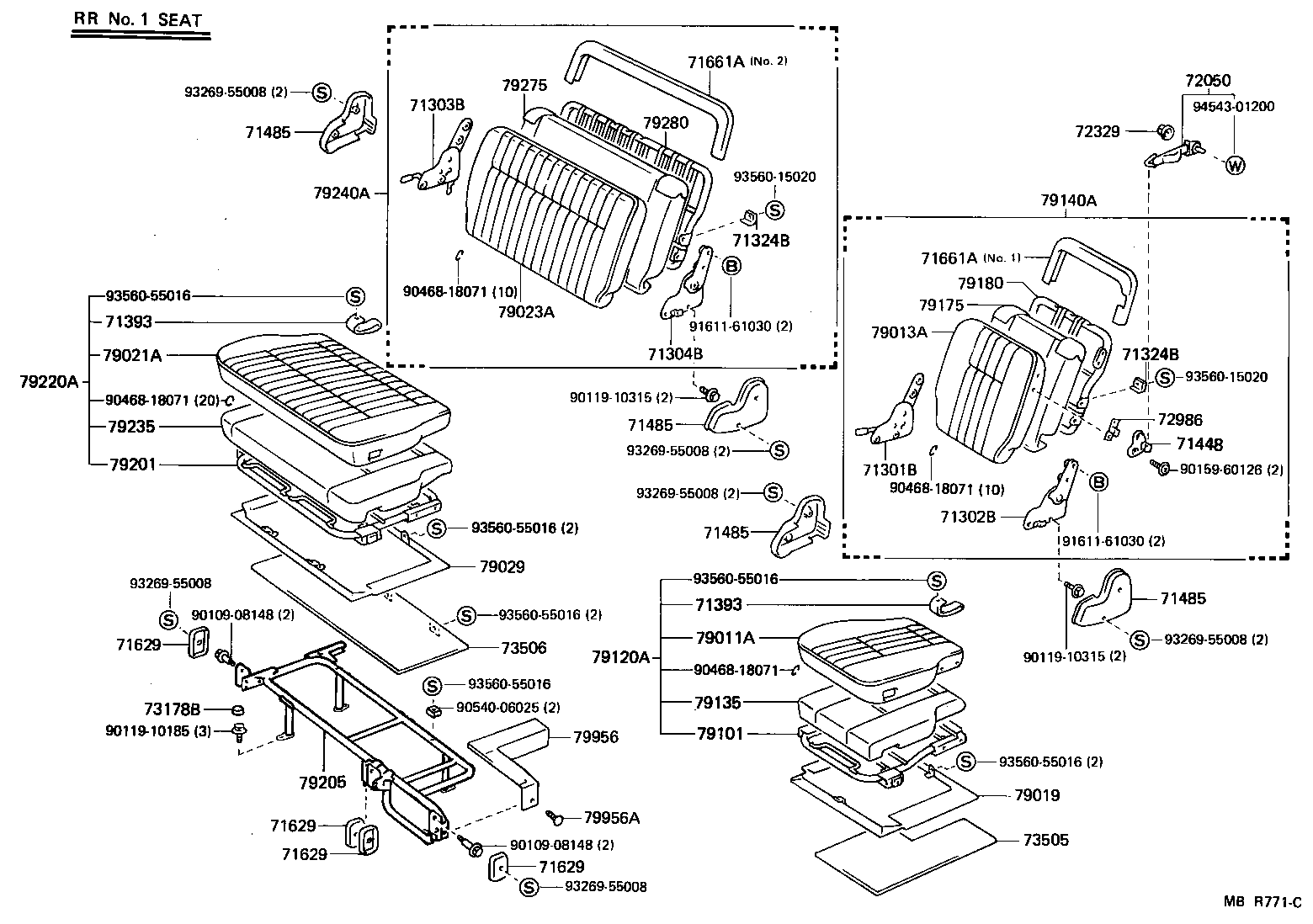 71033-95702 PAD, CENTER SEAT BACK product image