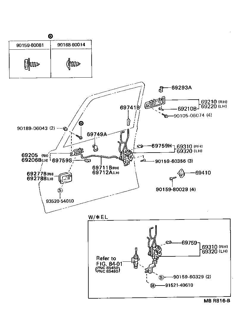 69741-30030-34 KNOB, FRONT DOOR LOCK CONTROL product image