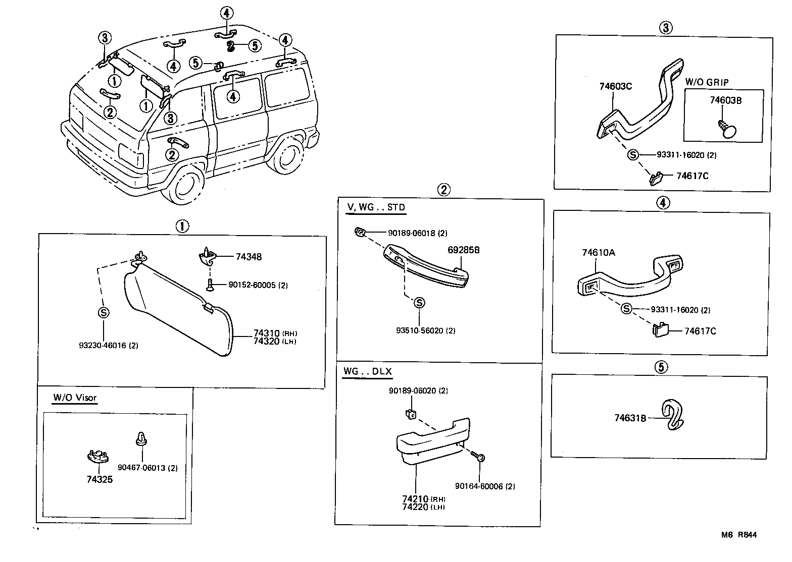 74348-32010-06 HOLDER, VISOR product image