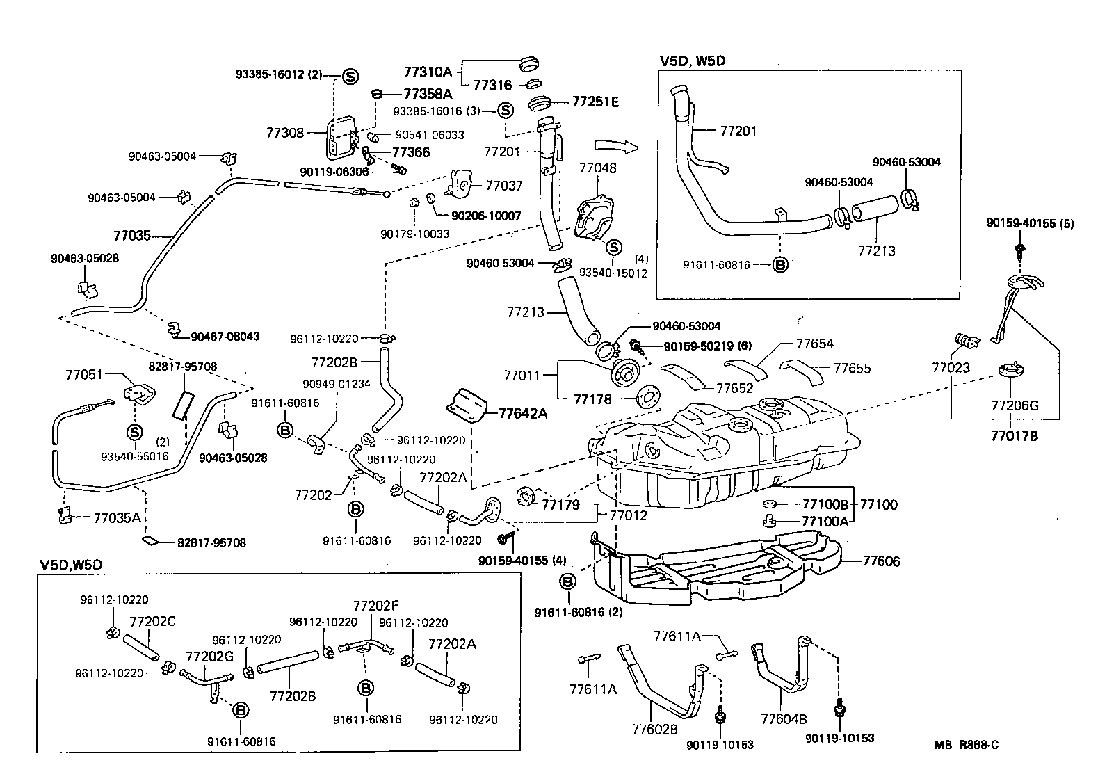 77263-27120 TUBE, FUEL EMISSION, NO.1 product image