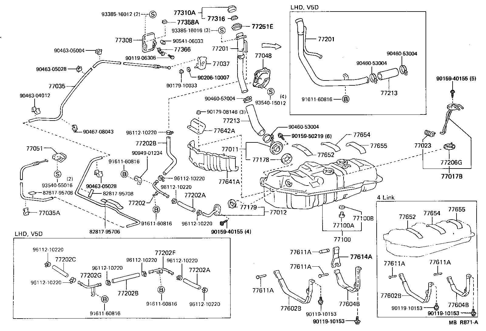 77249-27010 HOSE, FUEL, NO.1 (FOR EMISSION TUBE, NO.1) product image