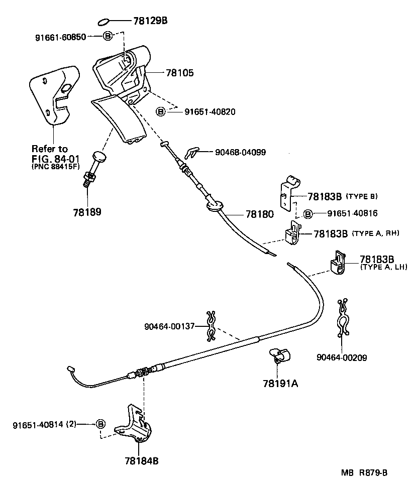 78472-95700 SUPPORT, THROTTLE CONTROL CABLE product image