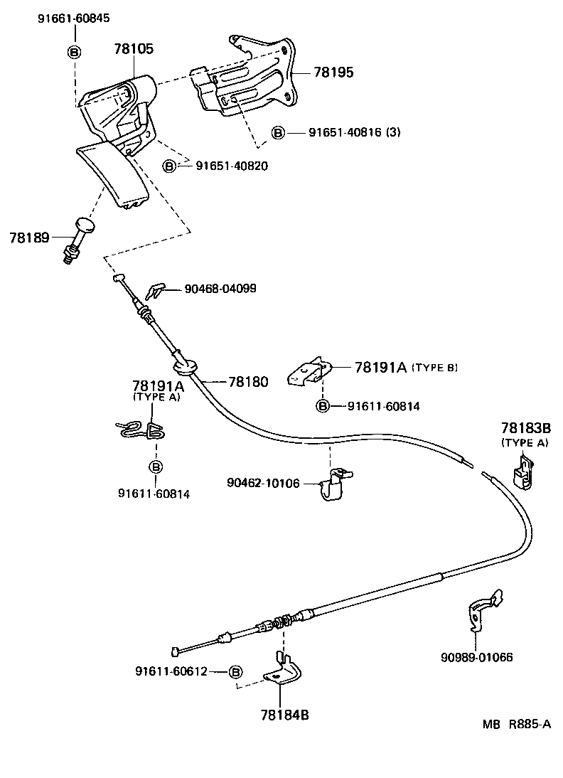 78105-95711 ROD SUB-ASSY, ACCELERATOR CONNECTING, NO.3 product image