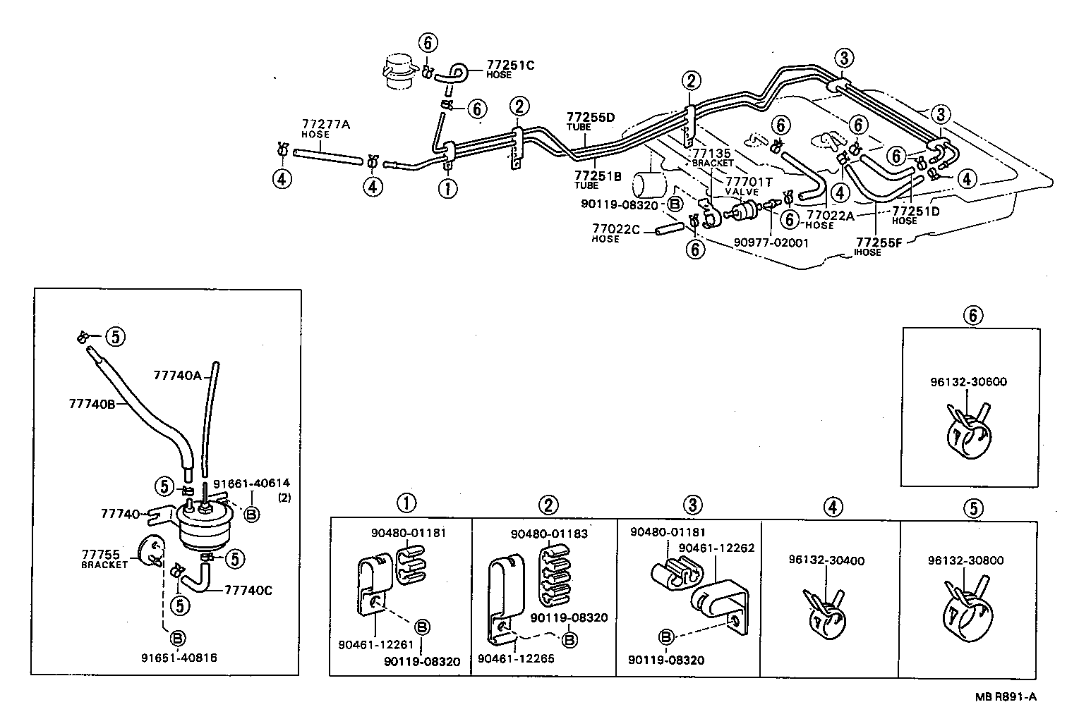 77013-28020 TUBE, FUEL, NO.1 (FOR BREATHER TUBE) product image