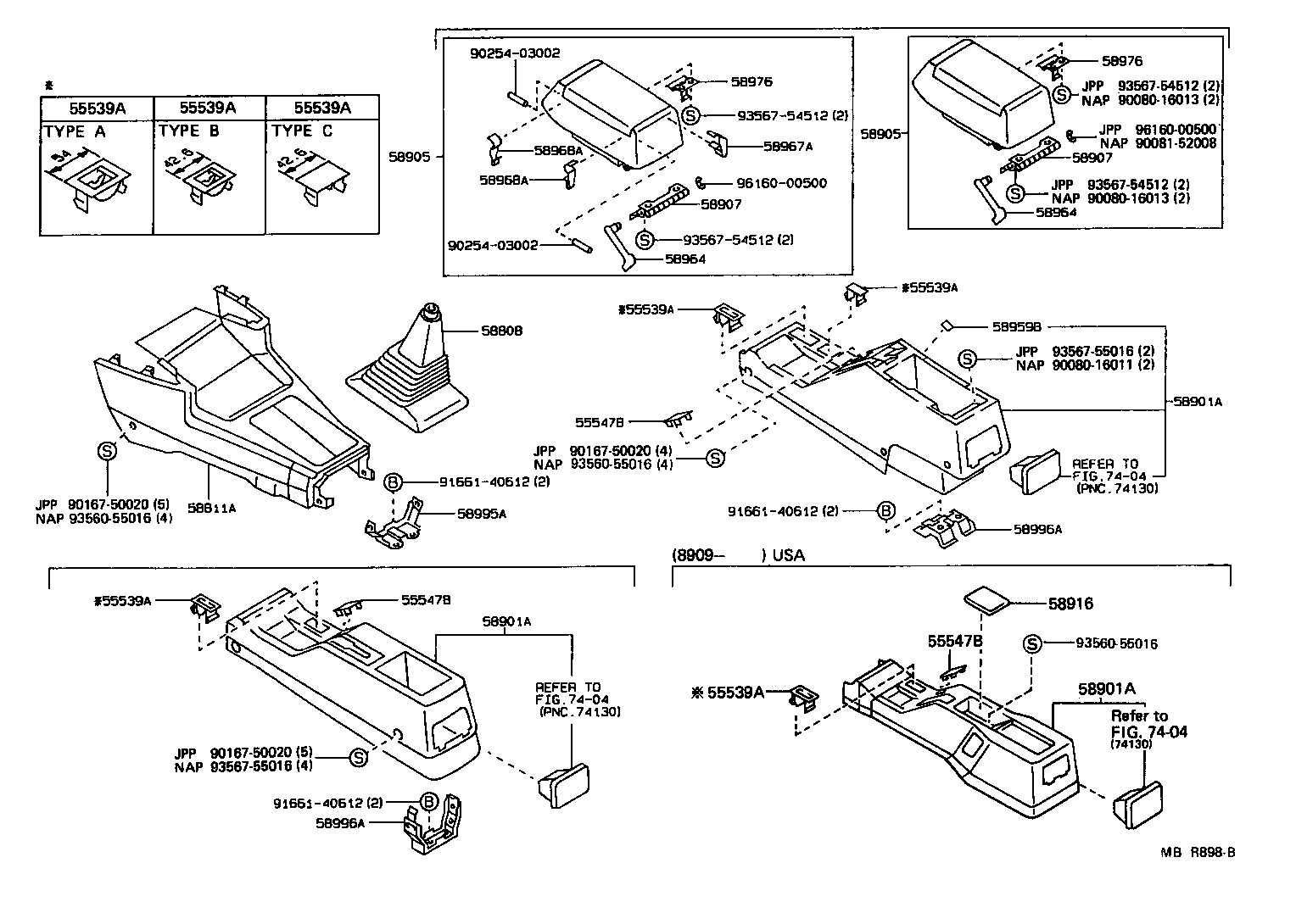 Toyota 55539-01060-E0 COVER, SPARE SWITCH HOLE
