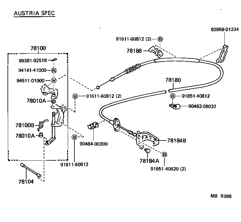 78180-90K02 WIRE ASSY, ACCELERATOR product image