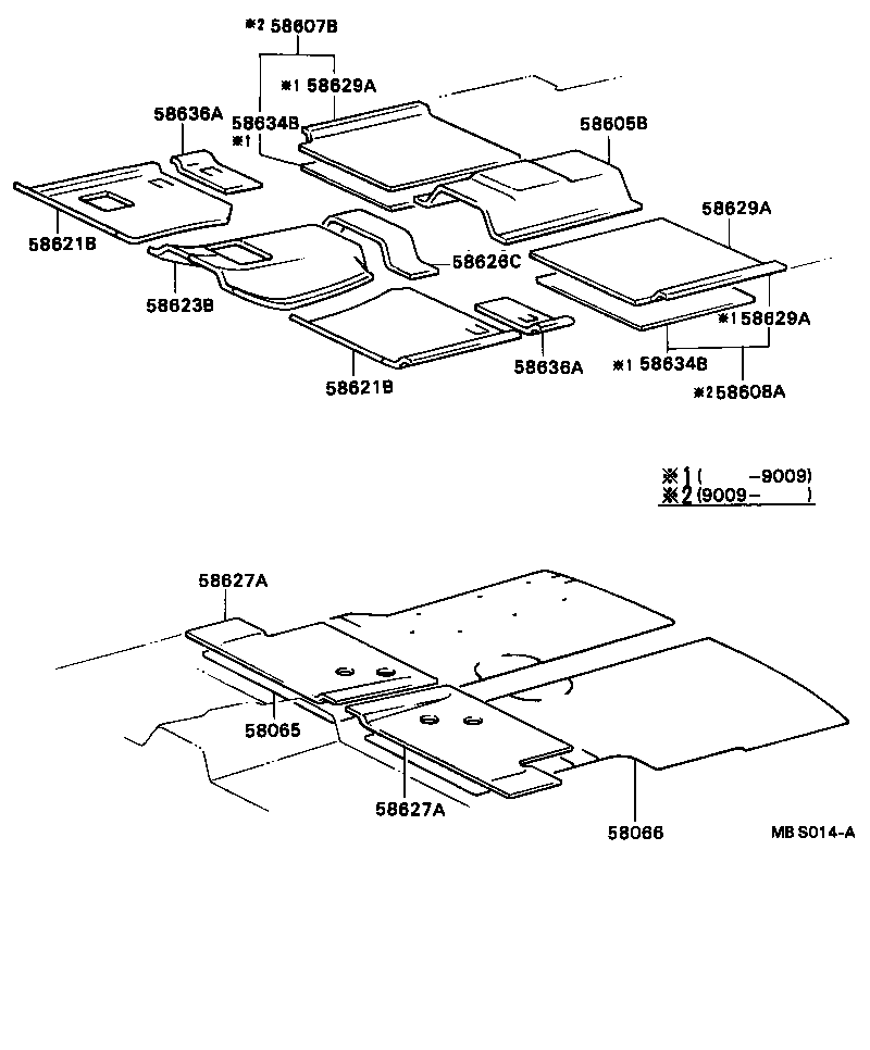 58623-40010 PAD, FRONT FLOOR SILENCER, CENTER product image