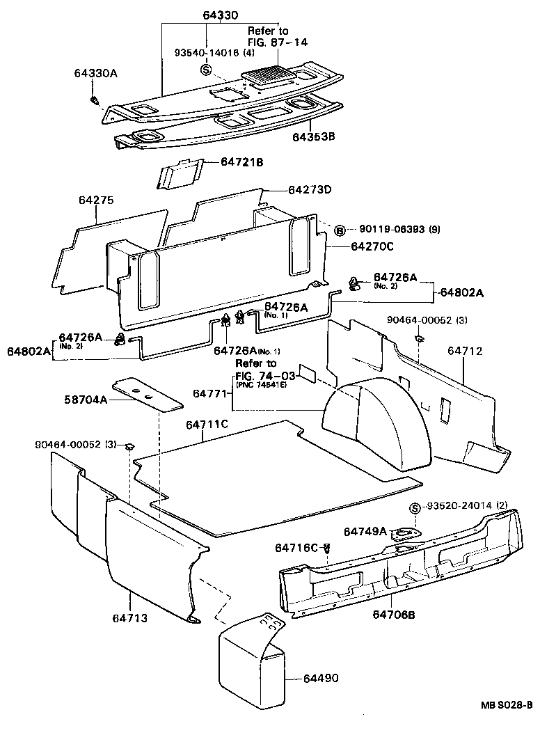 64273-91404 PAD, ROOM PARTITION, NO.1 product image