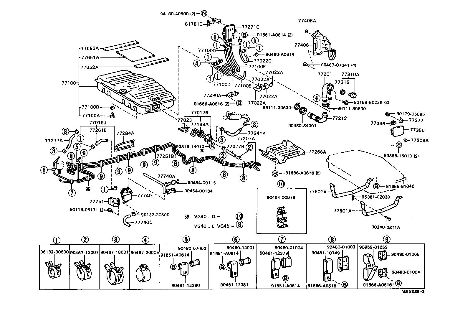 77018-40010 TUBE SUB-ASSY, FUEL TANK EVAPORATION VENT product image