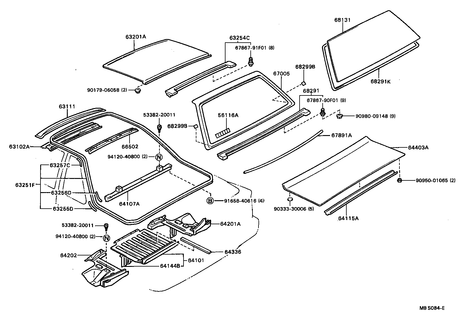 64107-91F01 FRAME SUB-ASSY, BACK product image