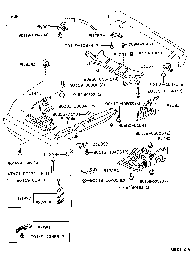 51284-20010 COVER, REAR SUSPENSION MEMBER HOLE product image