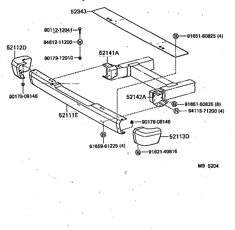52142-90A00 ARM, FRONT BUMPER, UPPER LH product image