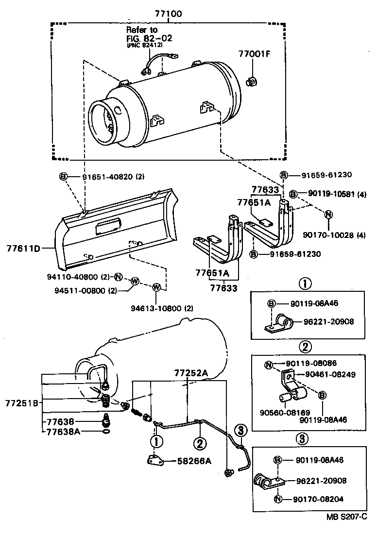 77018-60012 VALVE SUB-ASSY, FUEL VAPOUR SEPARATE product image