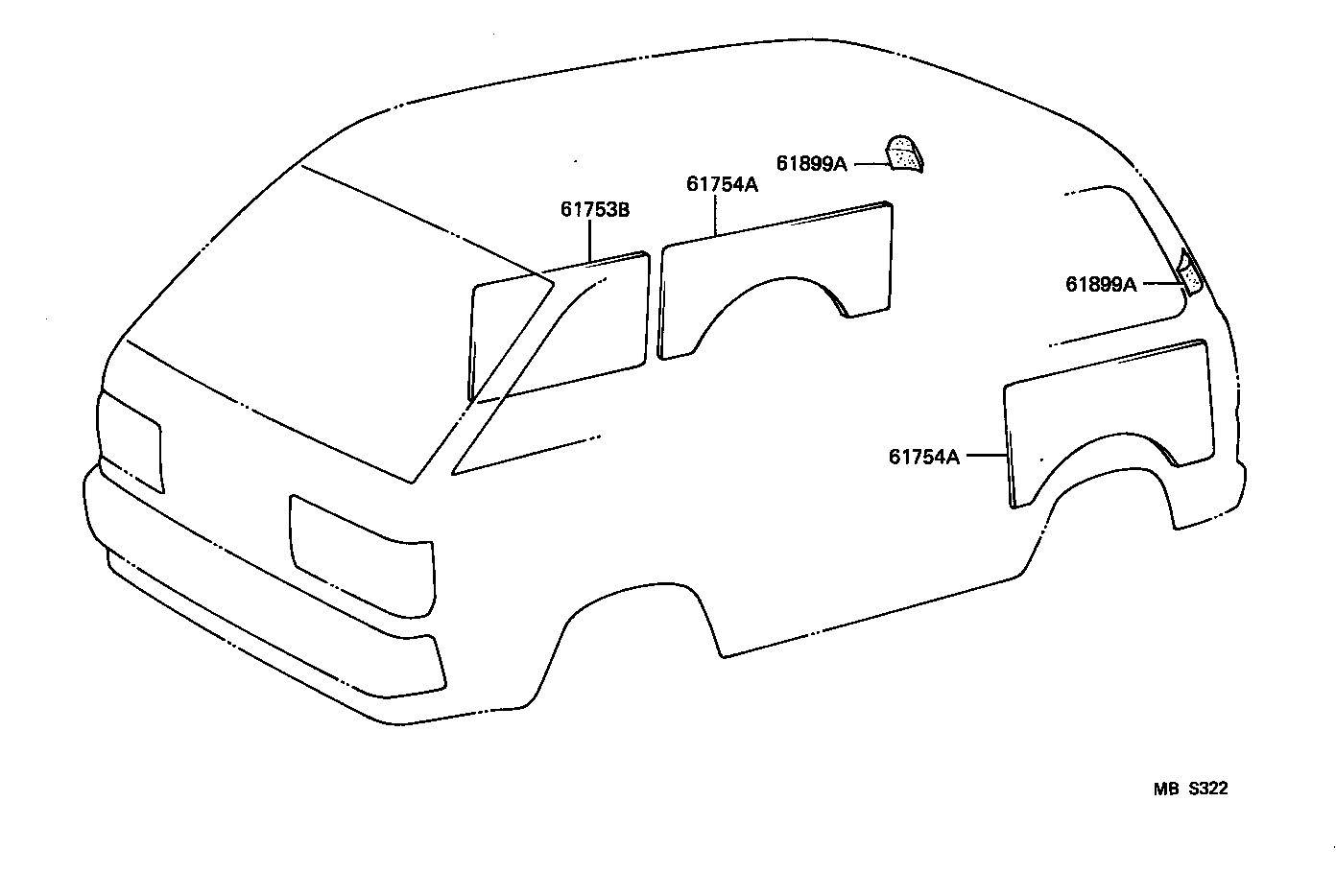 76604-95713 MUDGUARD SUB-ASSY, FRONT FENDER, LH product image
