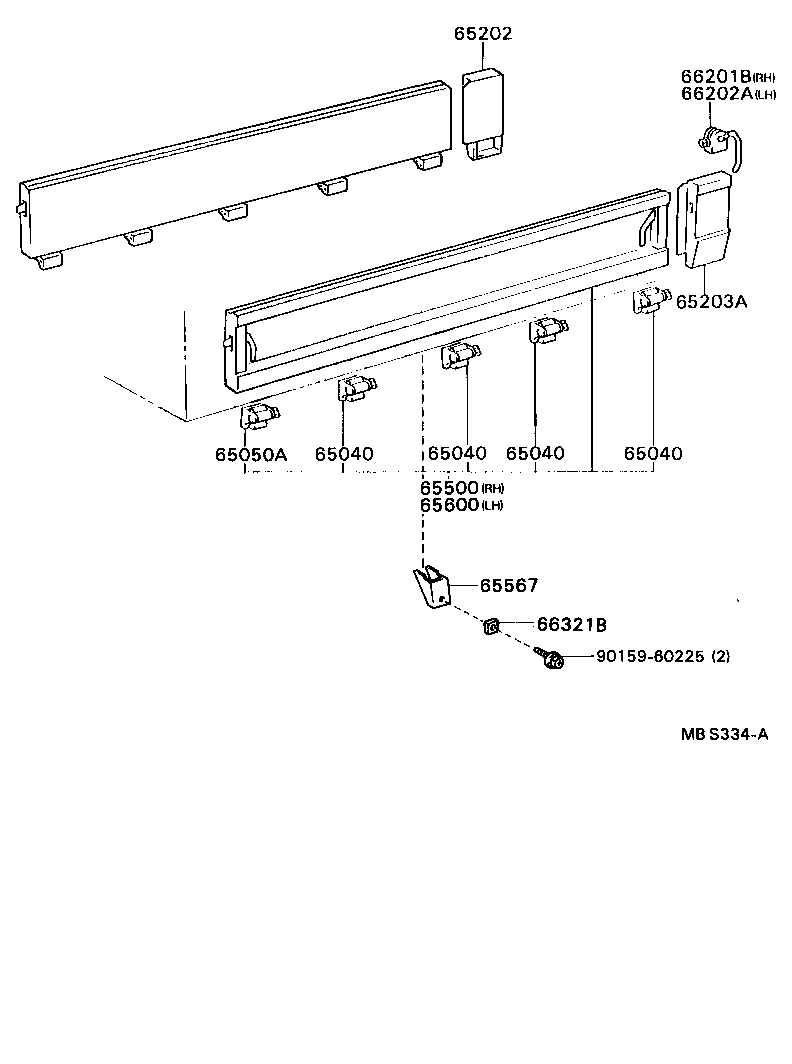 65313-95408 PANEL, FLOOR FRONT CORNER, RH product image