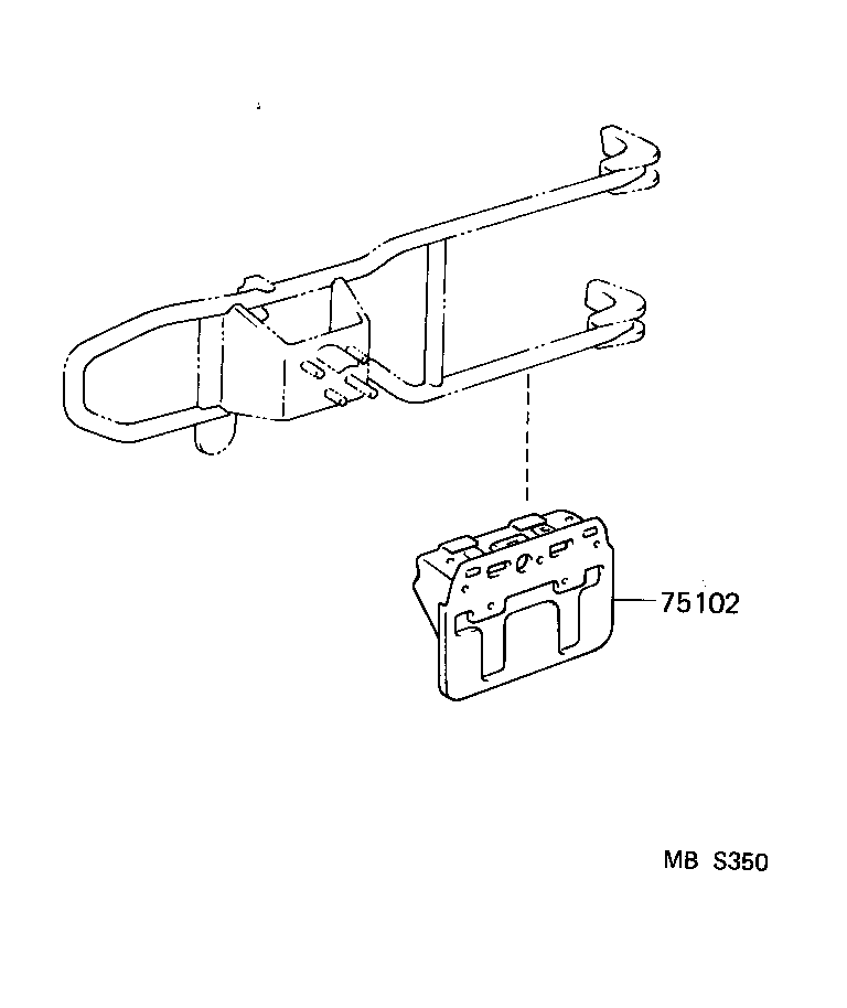 58780-35010 BAND ASSY, TOOL BOX product image