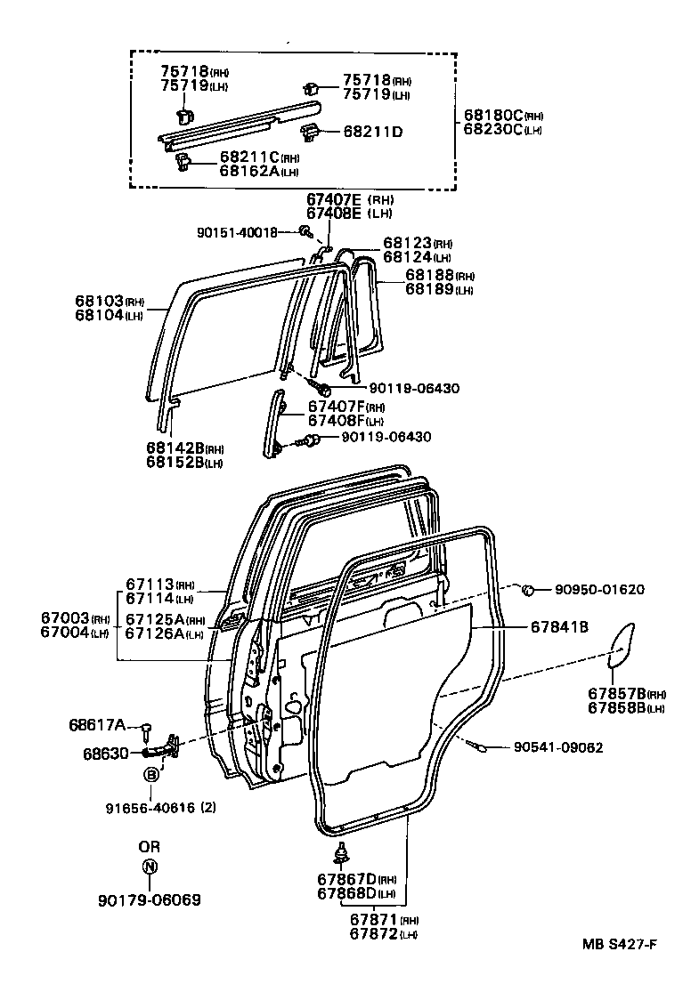 Toyota 67113-89106 PANEL, REAR DOOR, OUTER RH