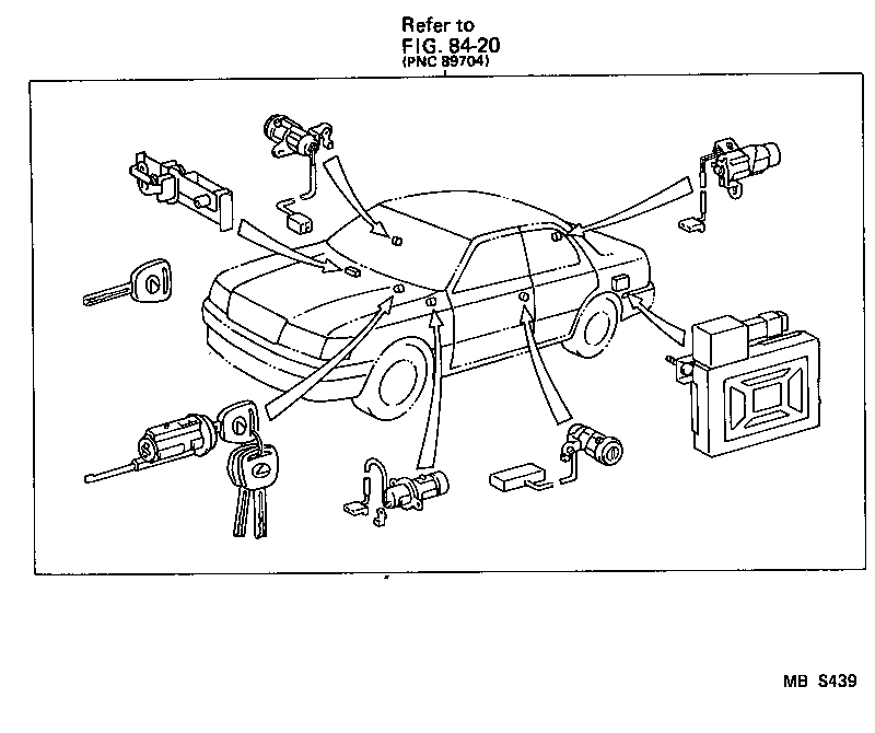 69005-50020 CYLINDER SET, LOCK product image