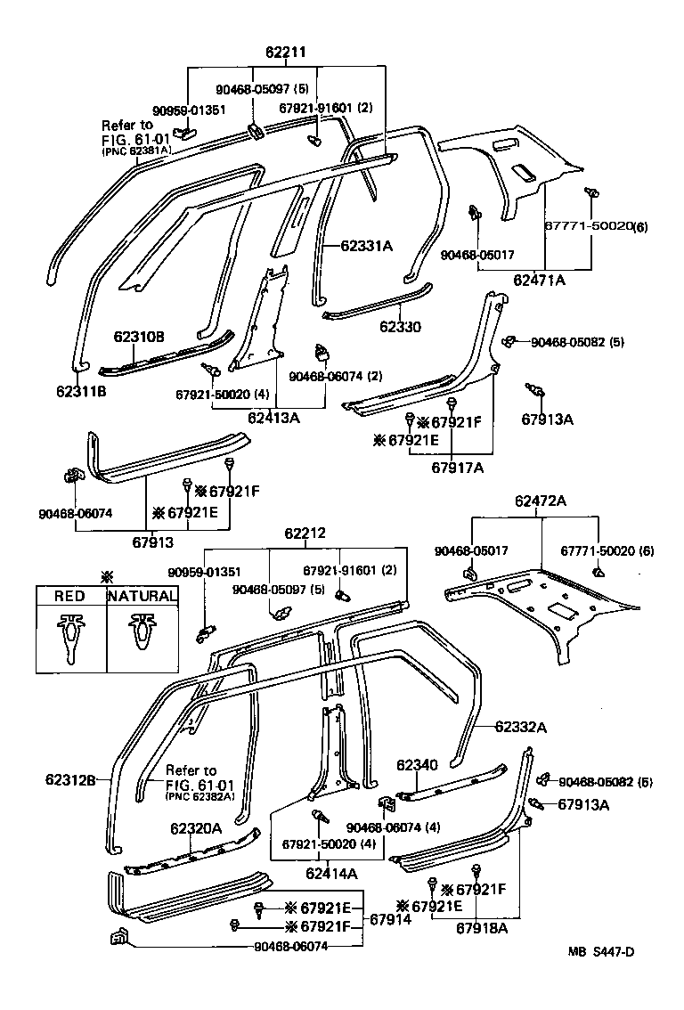 Toyota 62210-50010-04 GARNISH, FRONT PILLAR, RH