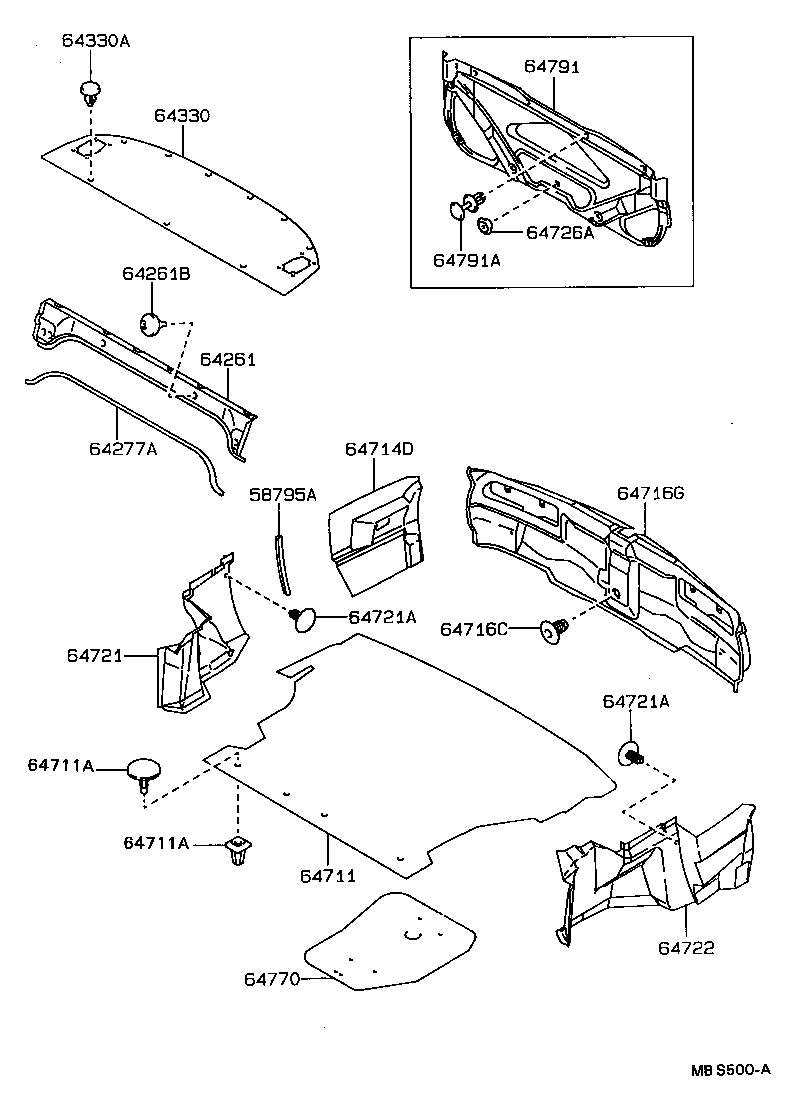 64330-1A080-04 PANEL ASSY, PACKAGE TRAY TRIM product image