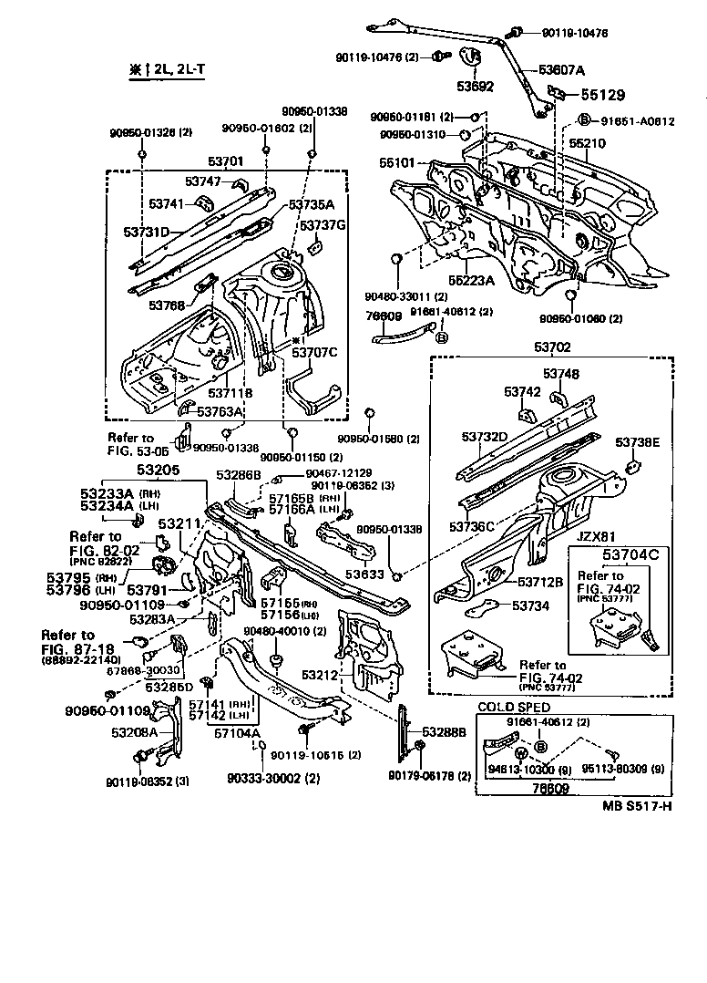 53233-22020 BRACKET, HEADLAMP, NO.1 RH product image