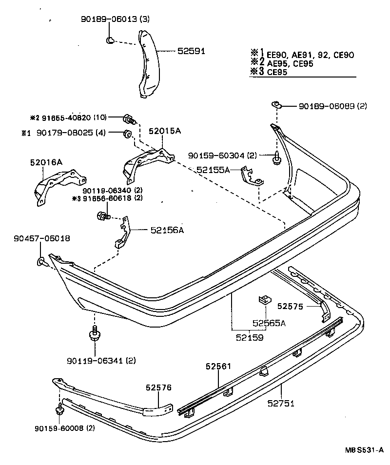 52105-12902-01 COVER, REAR BUMPER product image