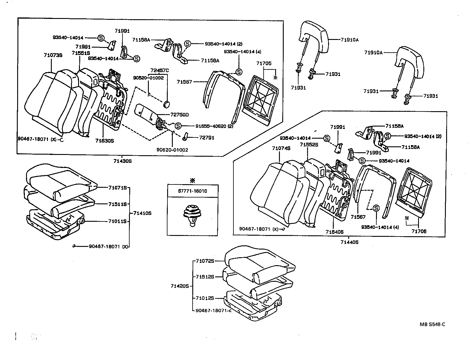 71071-1K080-04 COVER, FRONT SEAT CUSHION, RH(FOR SEPARATE TYPE) product image