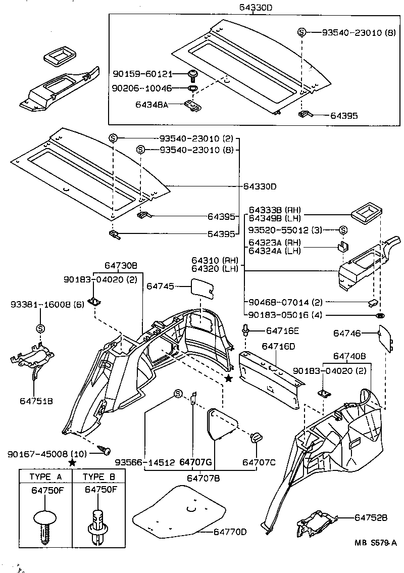 64718-12010-04 COVER, DECK TRIM SERVICE HOLE product image