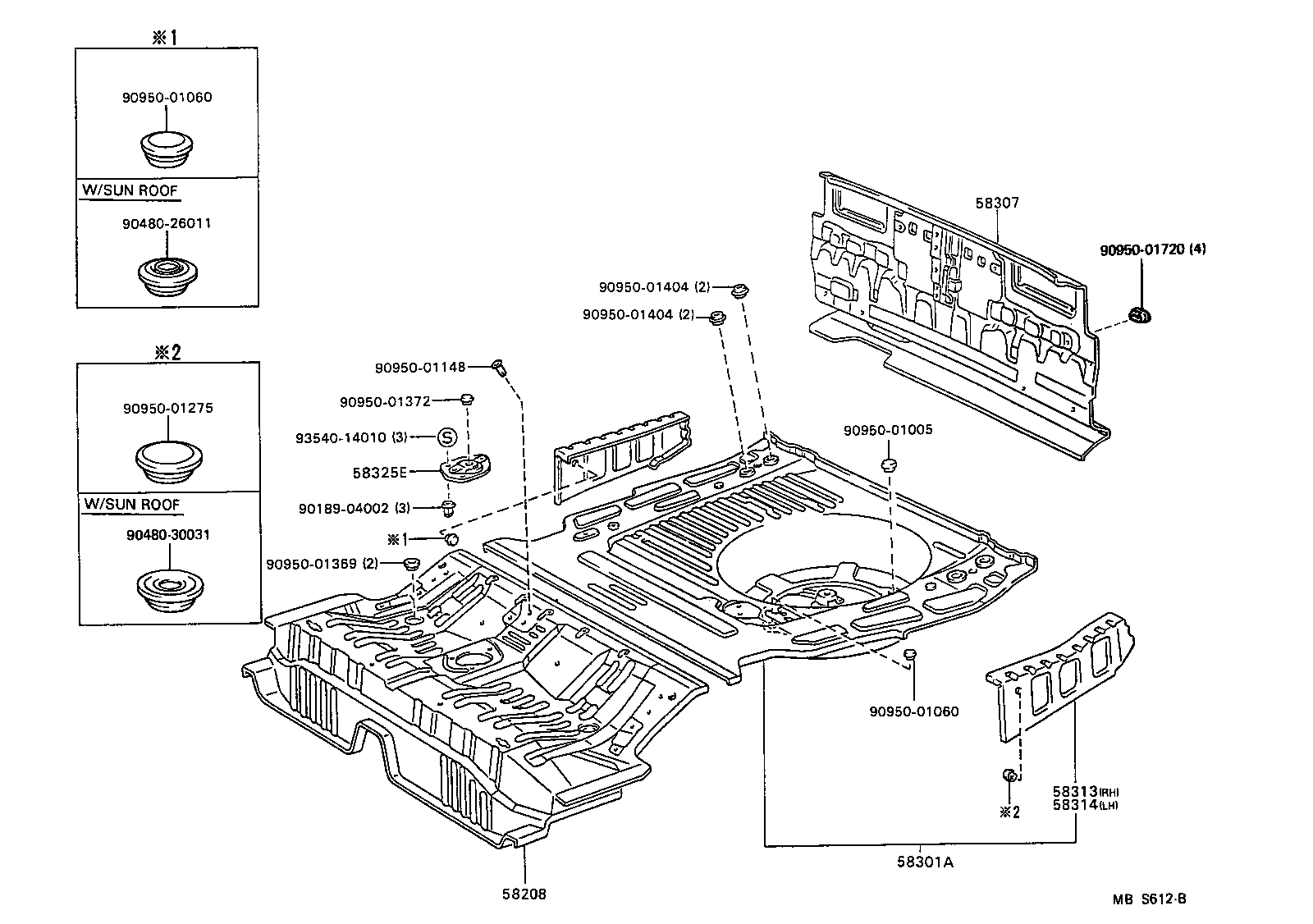 Toyota 55387-32010 BRACKET, COMPUTER MOUNTING, NO.2