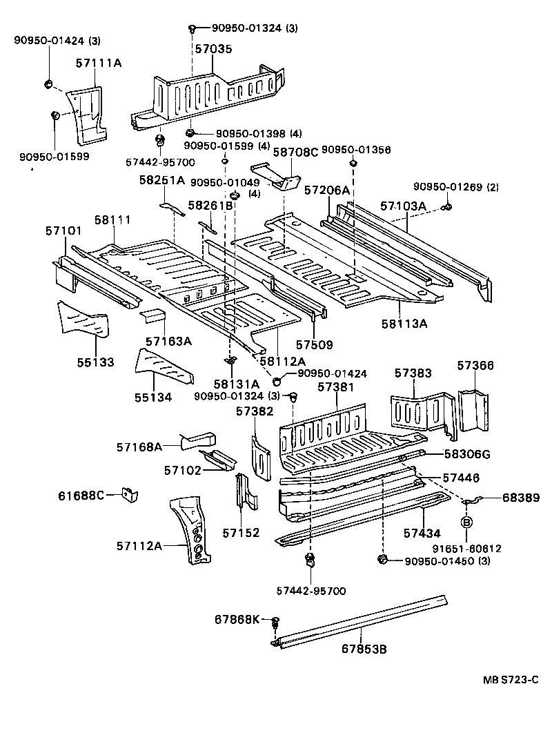 57035-38010 PANEL SUB-ASSY, FRONT STEP, RH product image