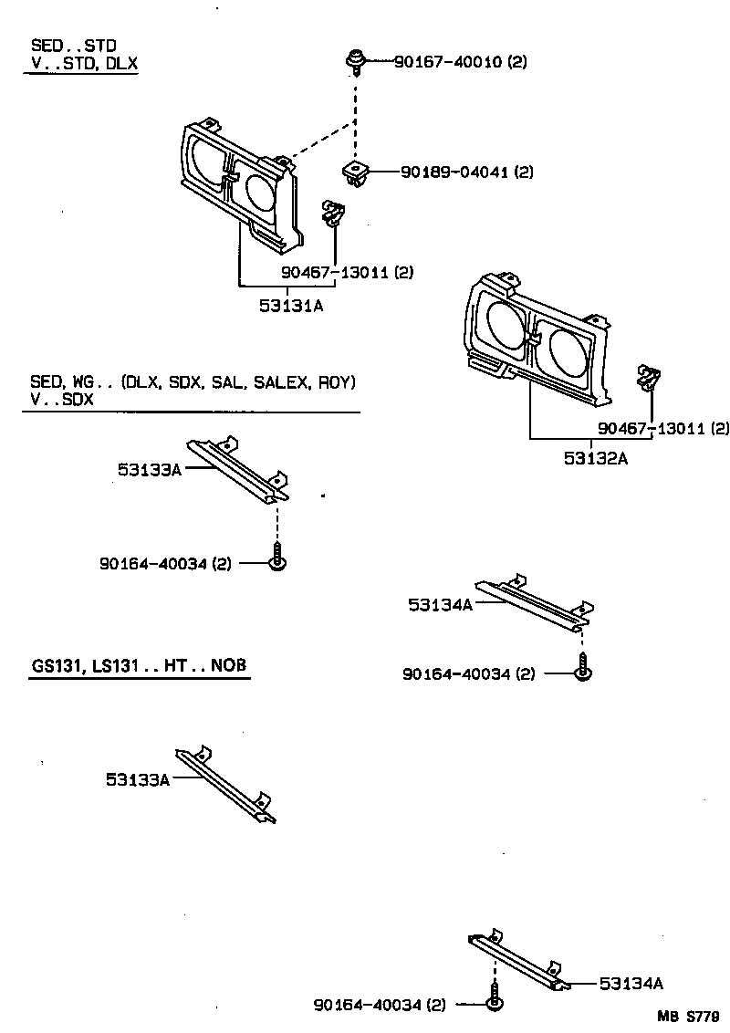 53132-30230 DOOR, HEADLAMP, UPPER LH product image