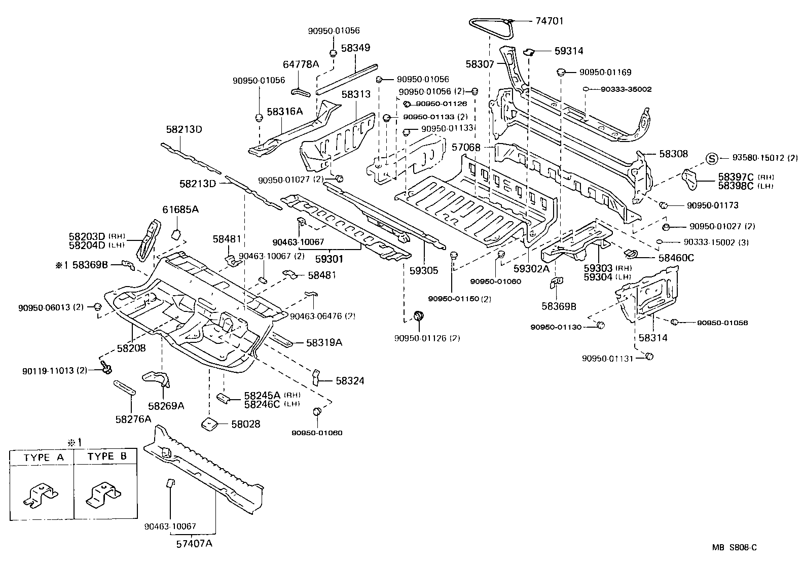 47351-30220 BRACKET, FLEXIBLE HOSE product image