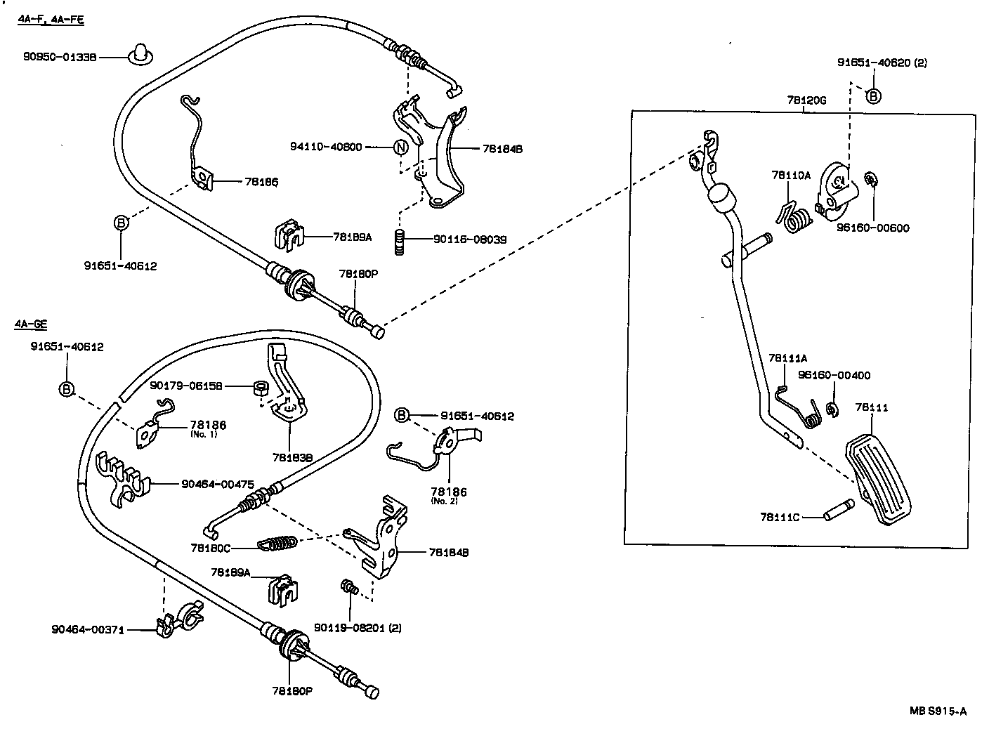 78024-20110 BRACKET, ACCELERATOR CONTROL CABLE product image