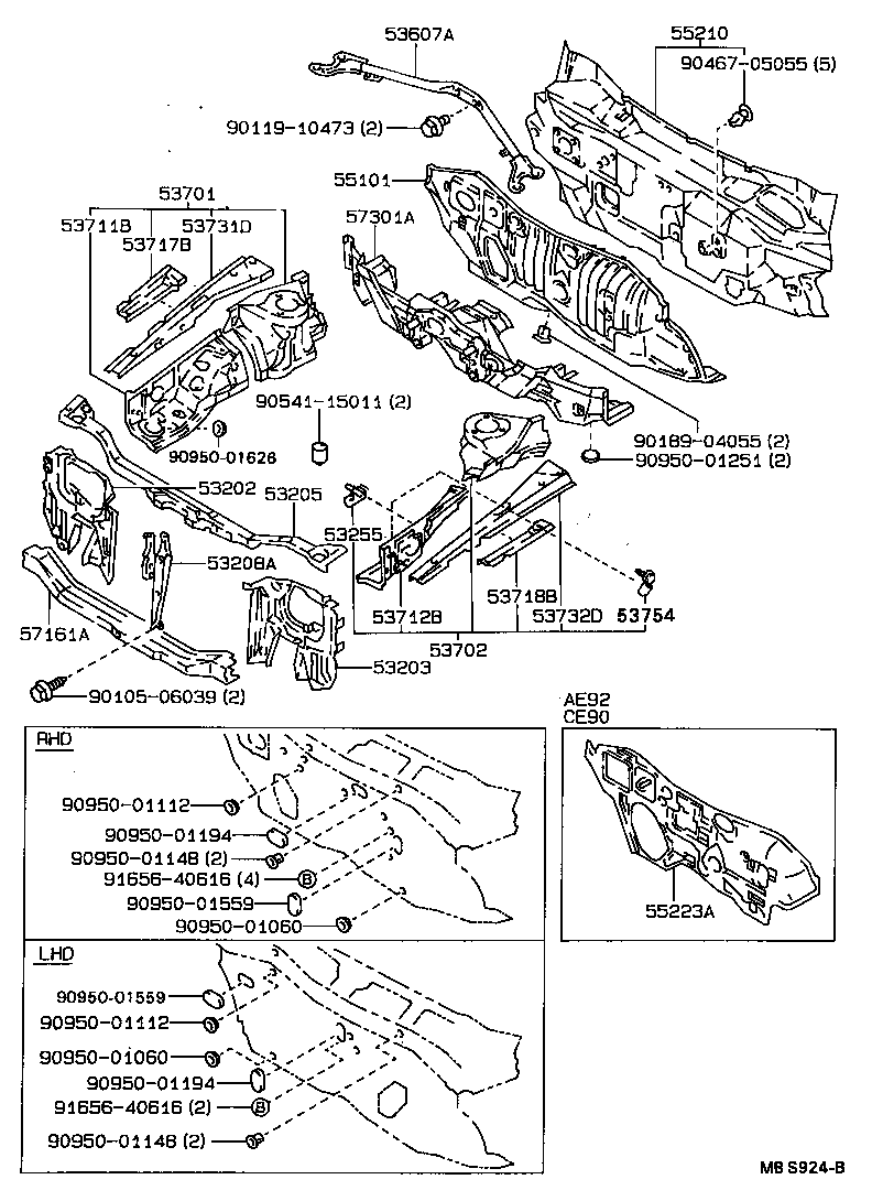 53701-1A030 APRON SUB-ASSY, FRONT FENDER, RH product image