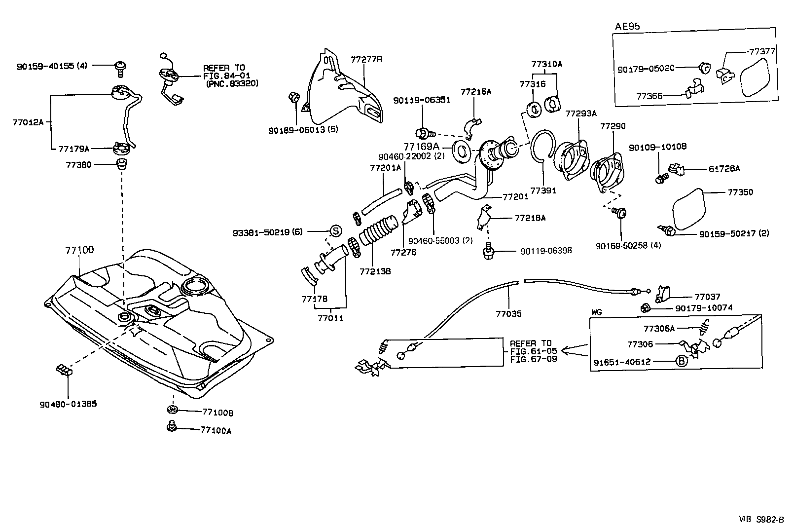 Toyota 77001-19605 TANK ASSY, FUEL