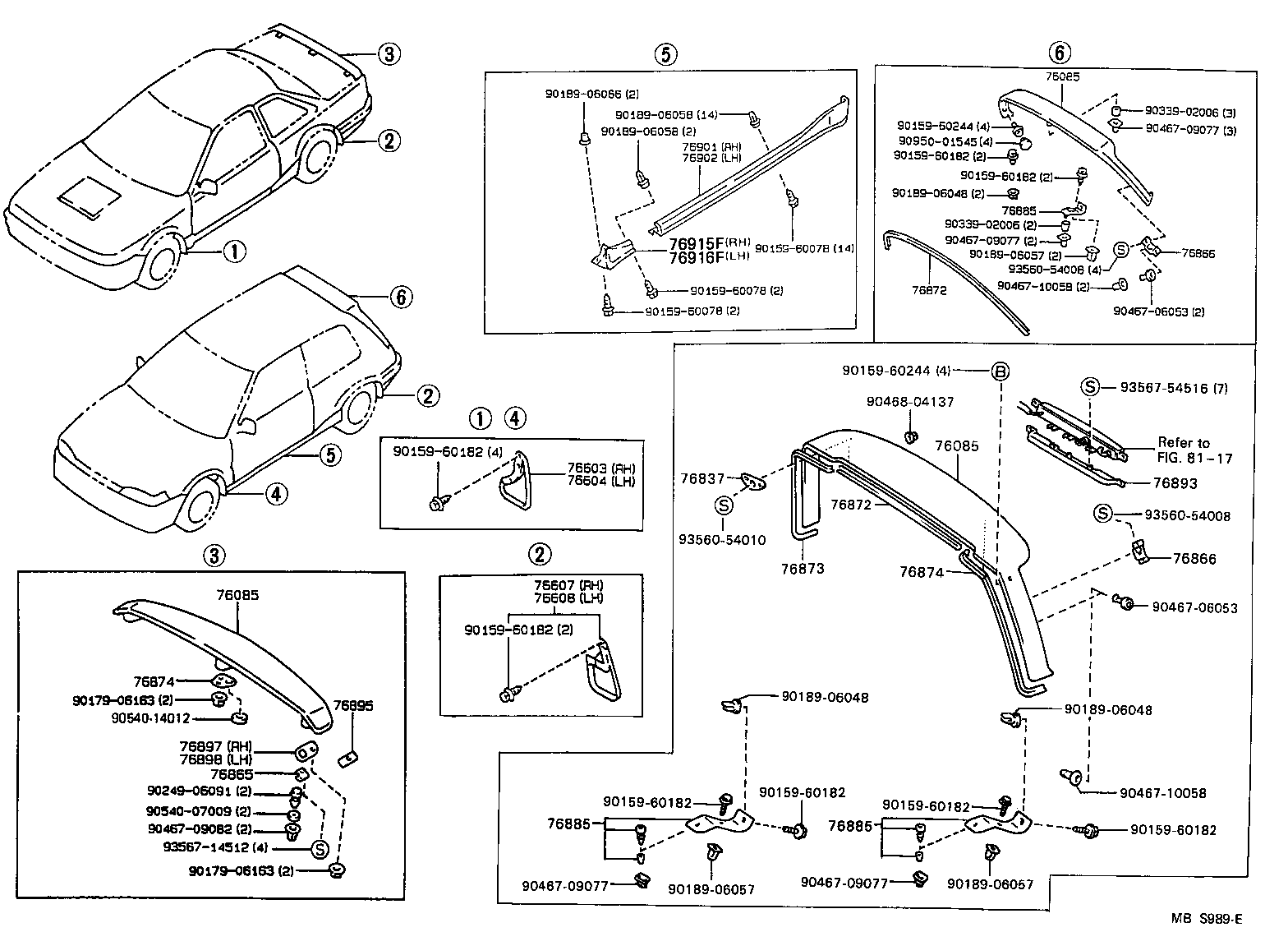 76085-12902 SPOILER SUB-ASSY, REAR product image