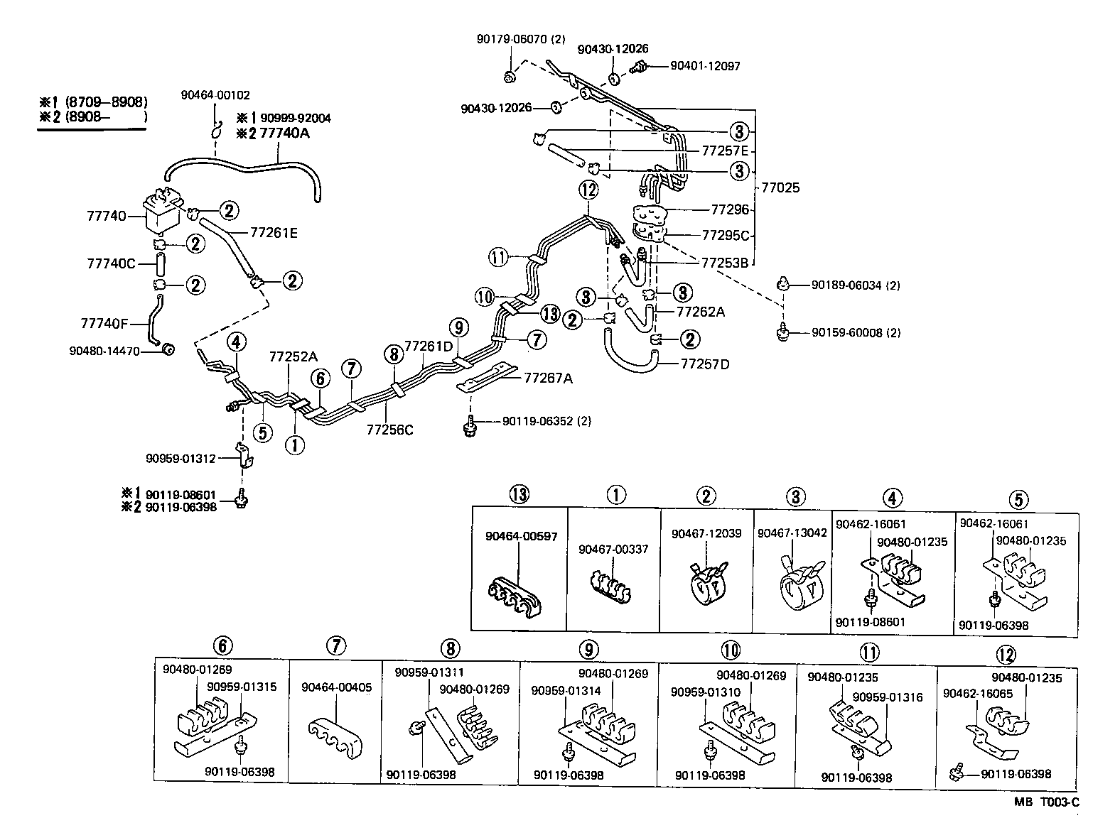 77017-30160 TUBE SUB-ASSY, FUEL AND EVAPORATION VENT product image