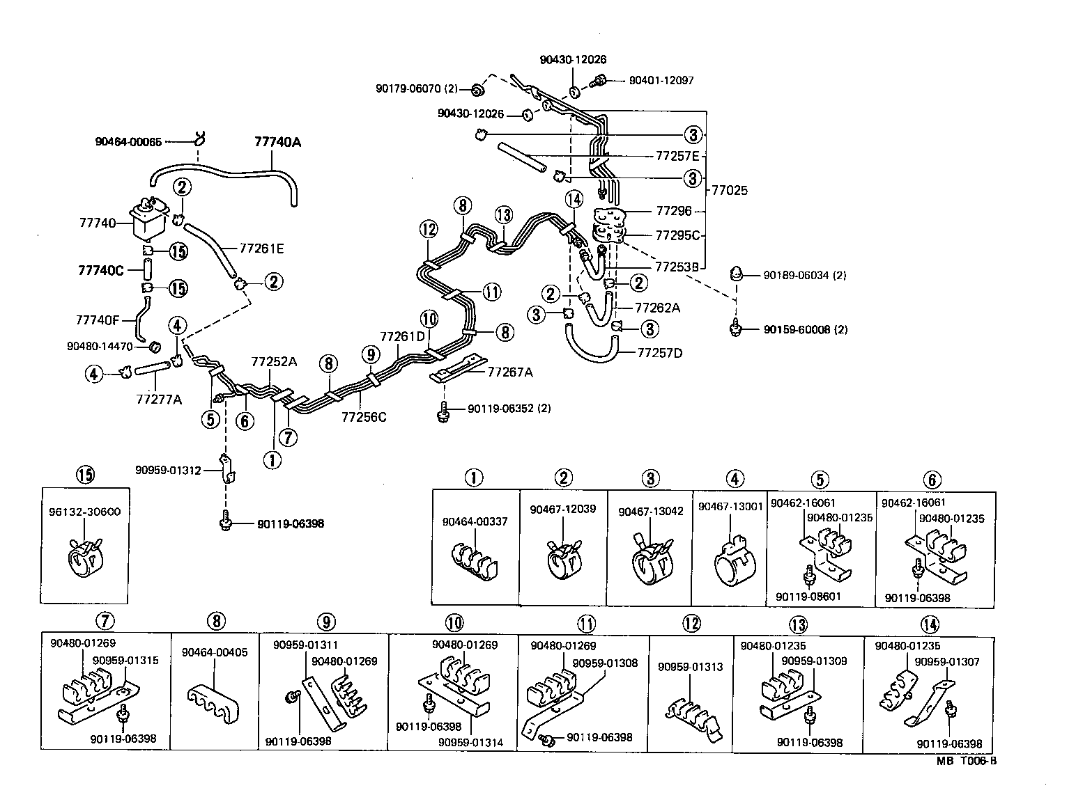 77017-30160 TUBE SUB-ASSY, FUEL AND EVAPORATION VENT product image