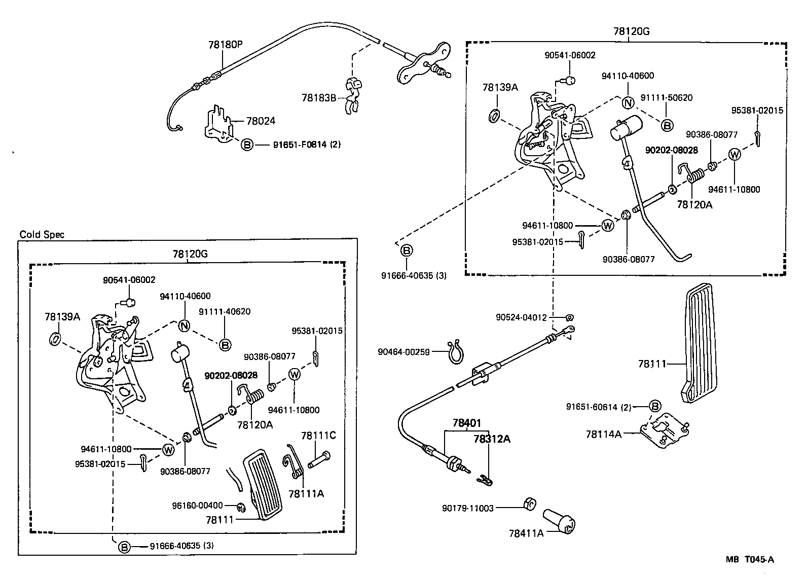 78120-30640 ROD ASSY, ACCELERATOR PEDAL product image