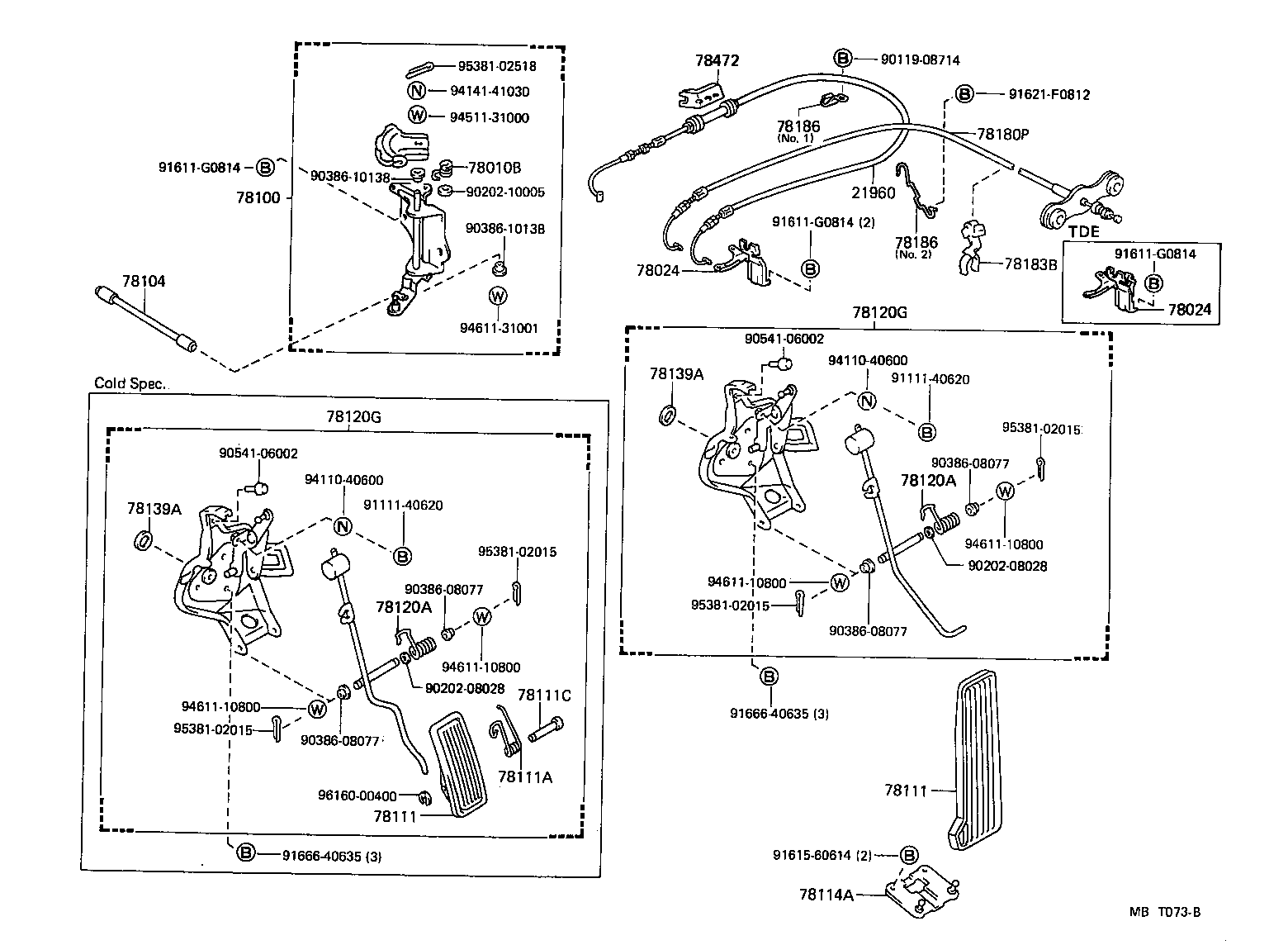 78120-30640 ROD ASSY, ACCELERATOR PEDAL product image