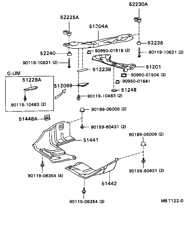 51442-20280 COVER, ENGINE UNDER, NO.2 product image