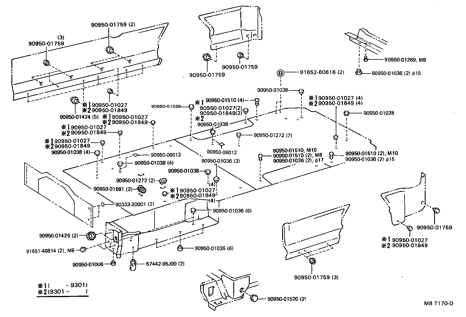 57024-26050 MEMBER SUB-ASSY, REAR SIDE, LH product image