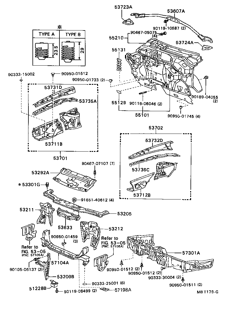 53702-20710 APRON SUB-ASSY, FRONT FENDER, LH product image