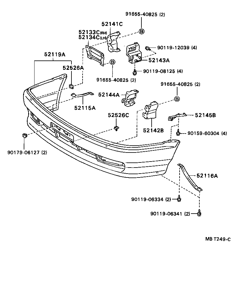 52101-20030-03 COVER, FRONT BUMPER product image