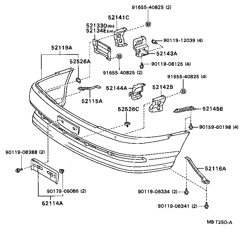 52101-20040-03 COVER, FRONT BUMPER product image