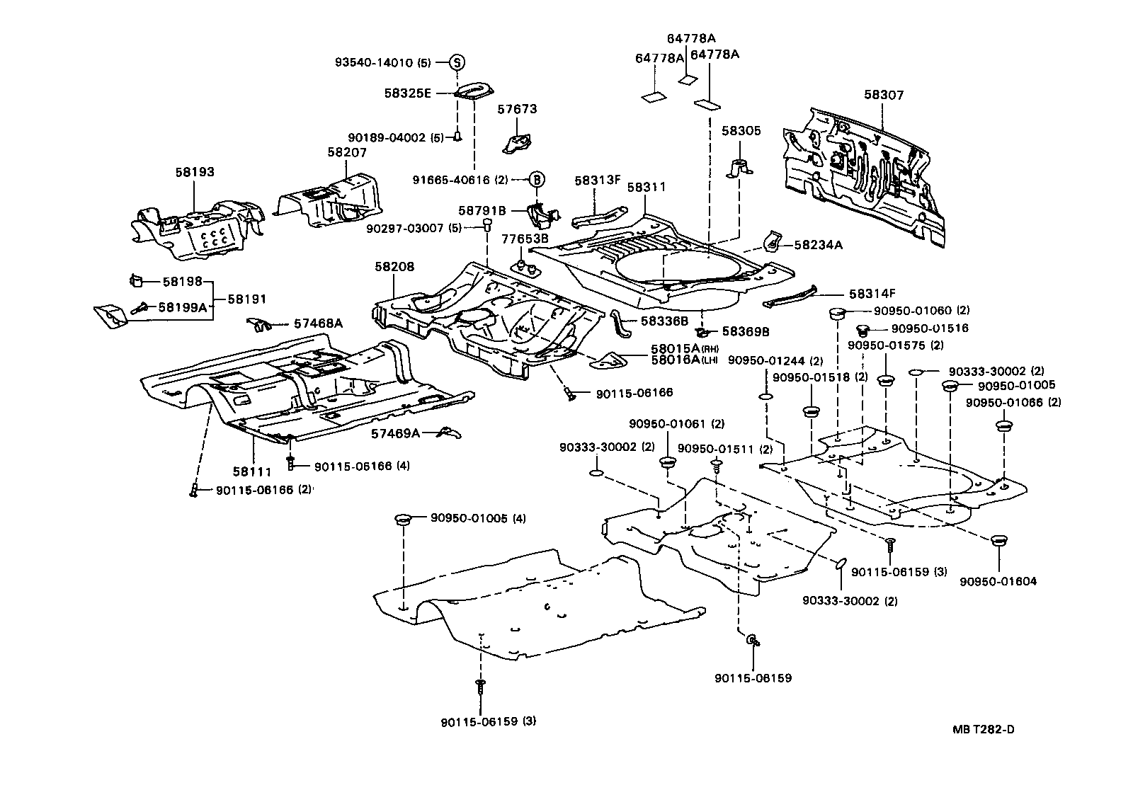 58311-20300 PAN, REAR FLOOR product image